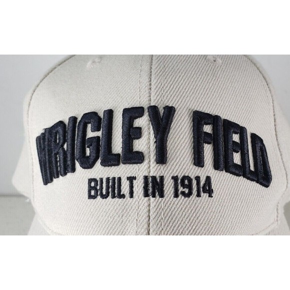 Wrigley Field Built In 1914 Chicago Baseball Cap Hat Tan Beige Adjustable - Picture 2 of 12